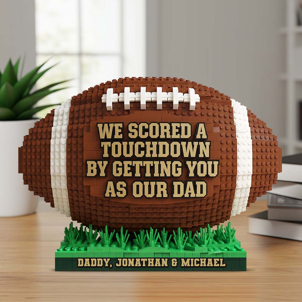 American Football Dad - Personalized Football Custom Shaped Acrylic Plaque