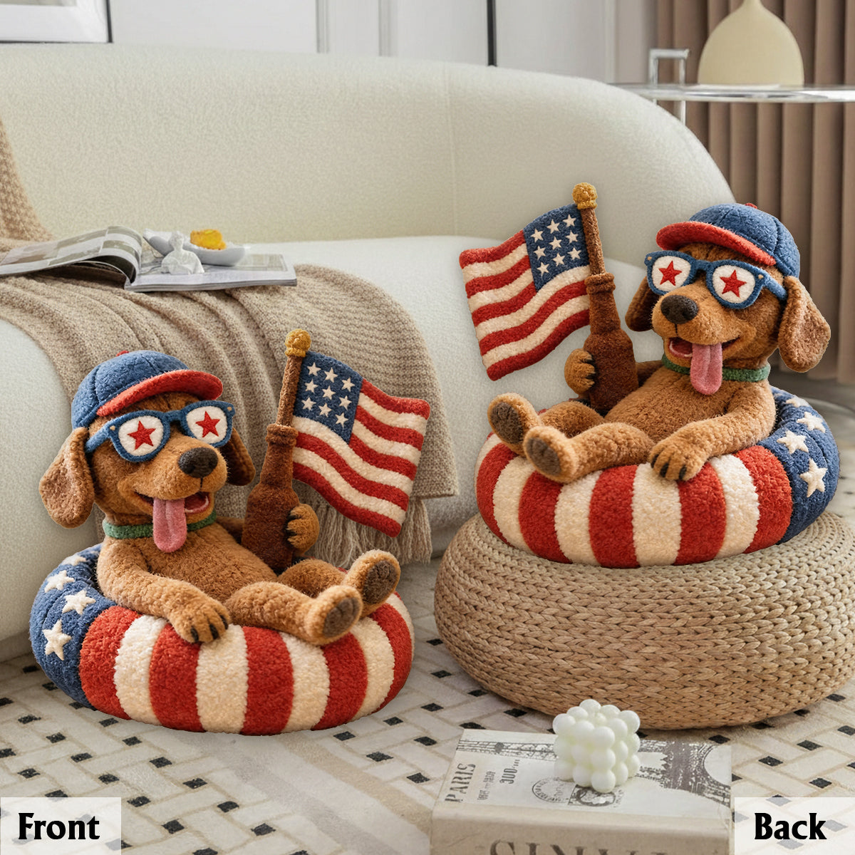 Gift for Pet Lovers - Personalized Dog Premium Faux Fur Pillow