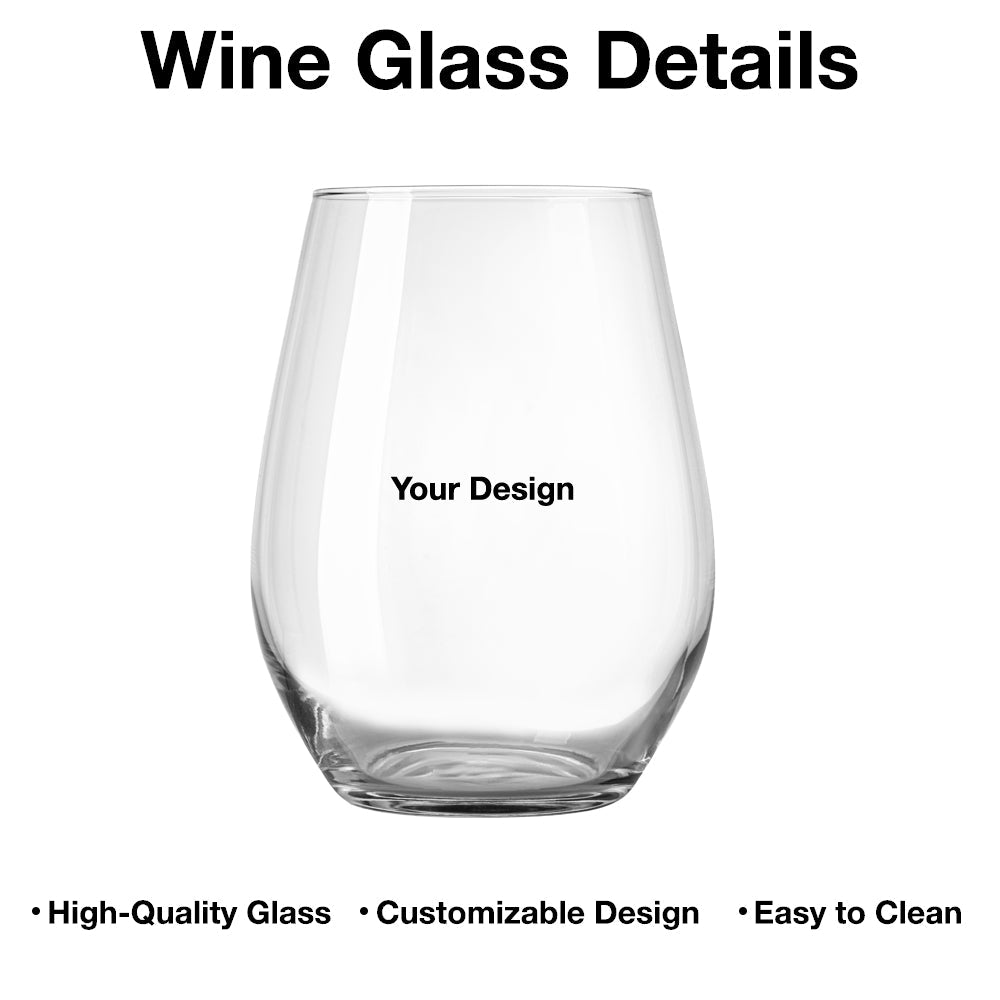 Personalized Women’s Wine Glass - Special Gift for Dog Mom, Dog Dad - Valentine's Day Keepsake for Couples, Pet Lovers, and Families