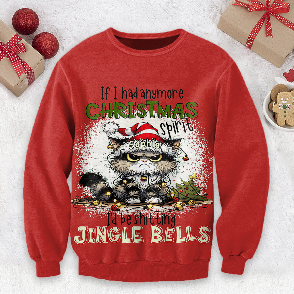 Christmas Spirit - Personalized Christmas Ugly Sweater