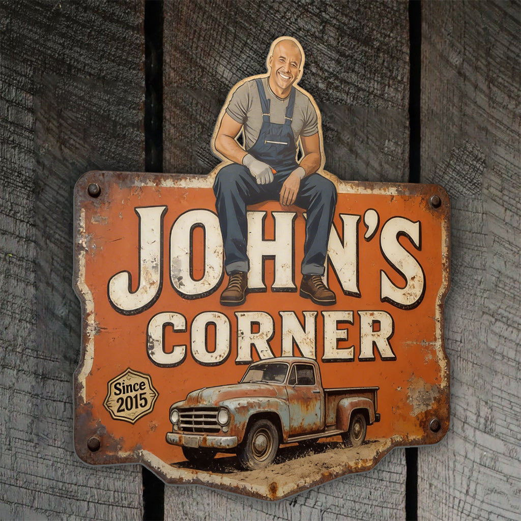 Garage Sign - Custom From Photo - Personalized Mechanic Cut Metal Sign