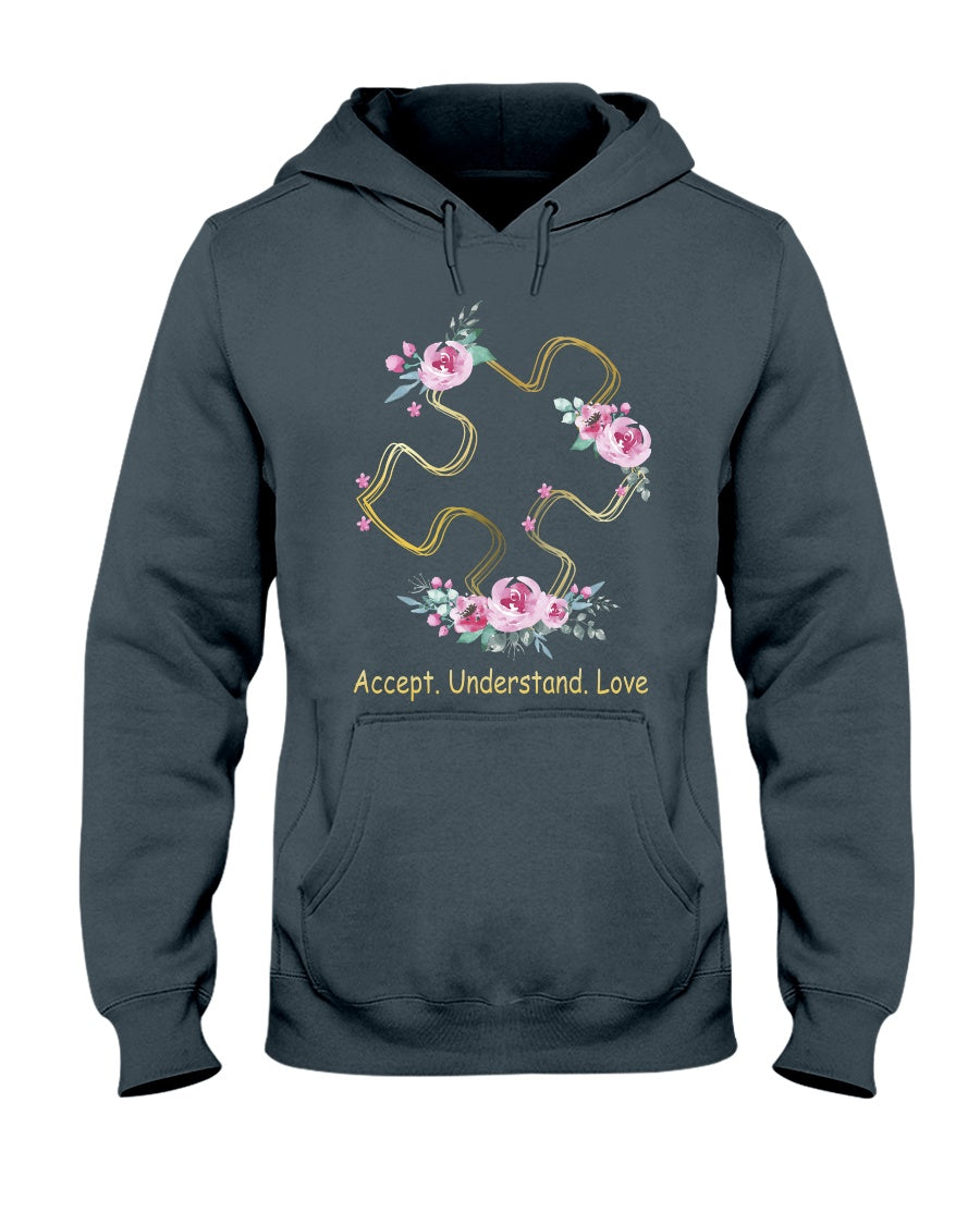 Accept Understand Love - Autism Awareness T-shirt and Hoodie 0520