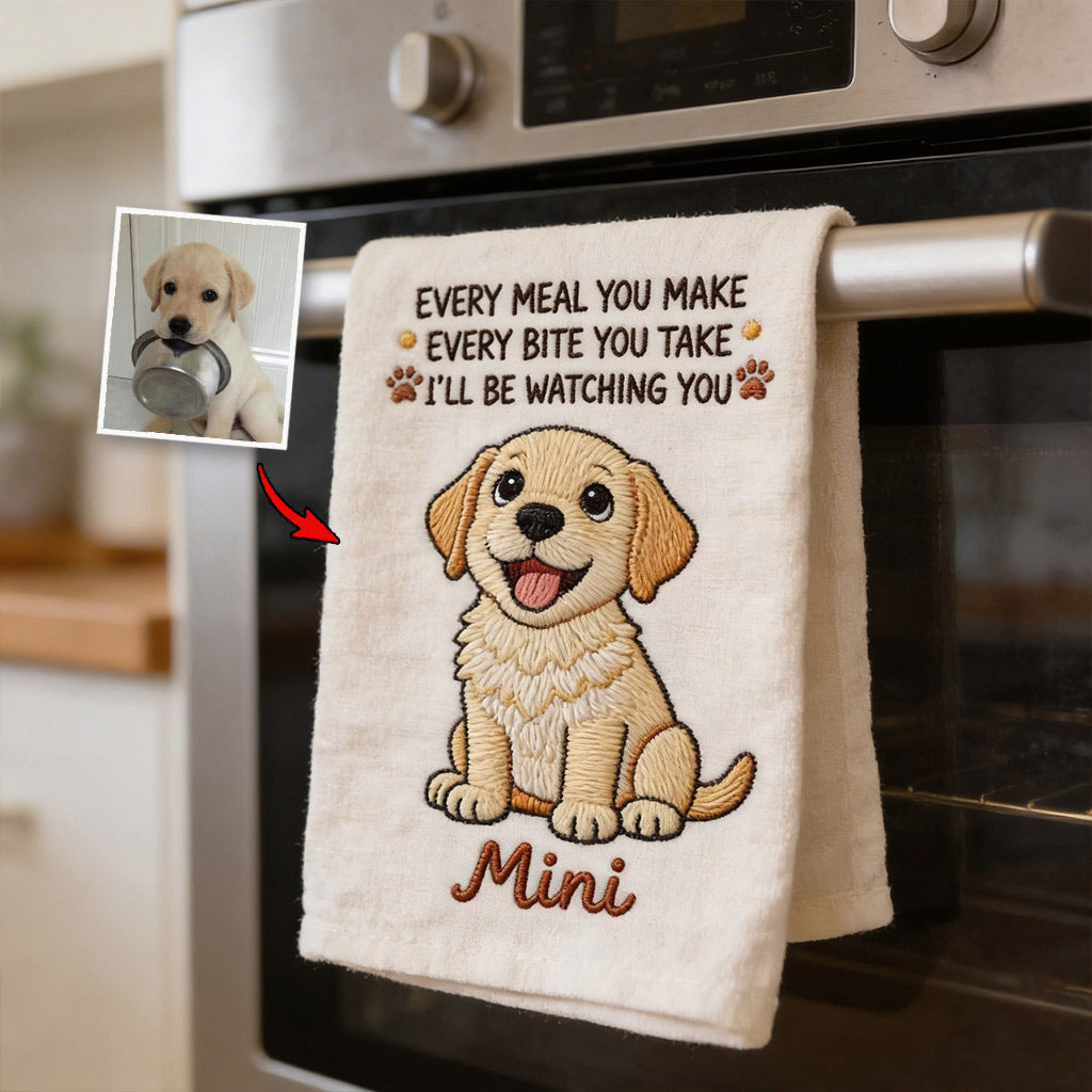 Funny Pet Kitchen Towel - Personalized Dog Towel