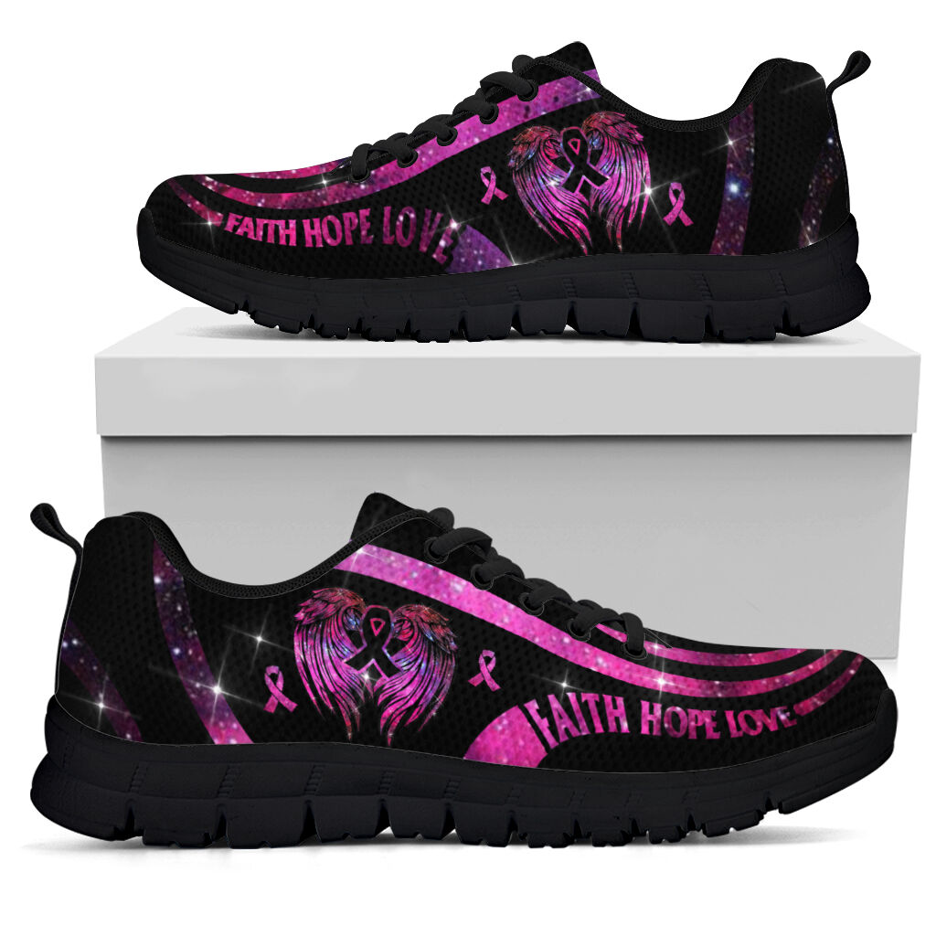 In October We Wear Pink Breast Cancer Awareness Sneakers 0622