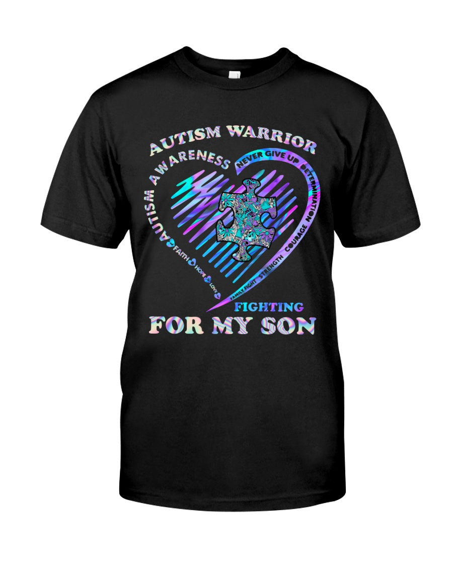 Autism Warrior - Autism Awareness T-shirt and Hoodie 0520