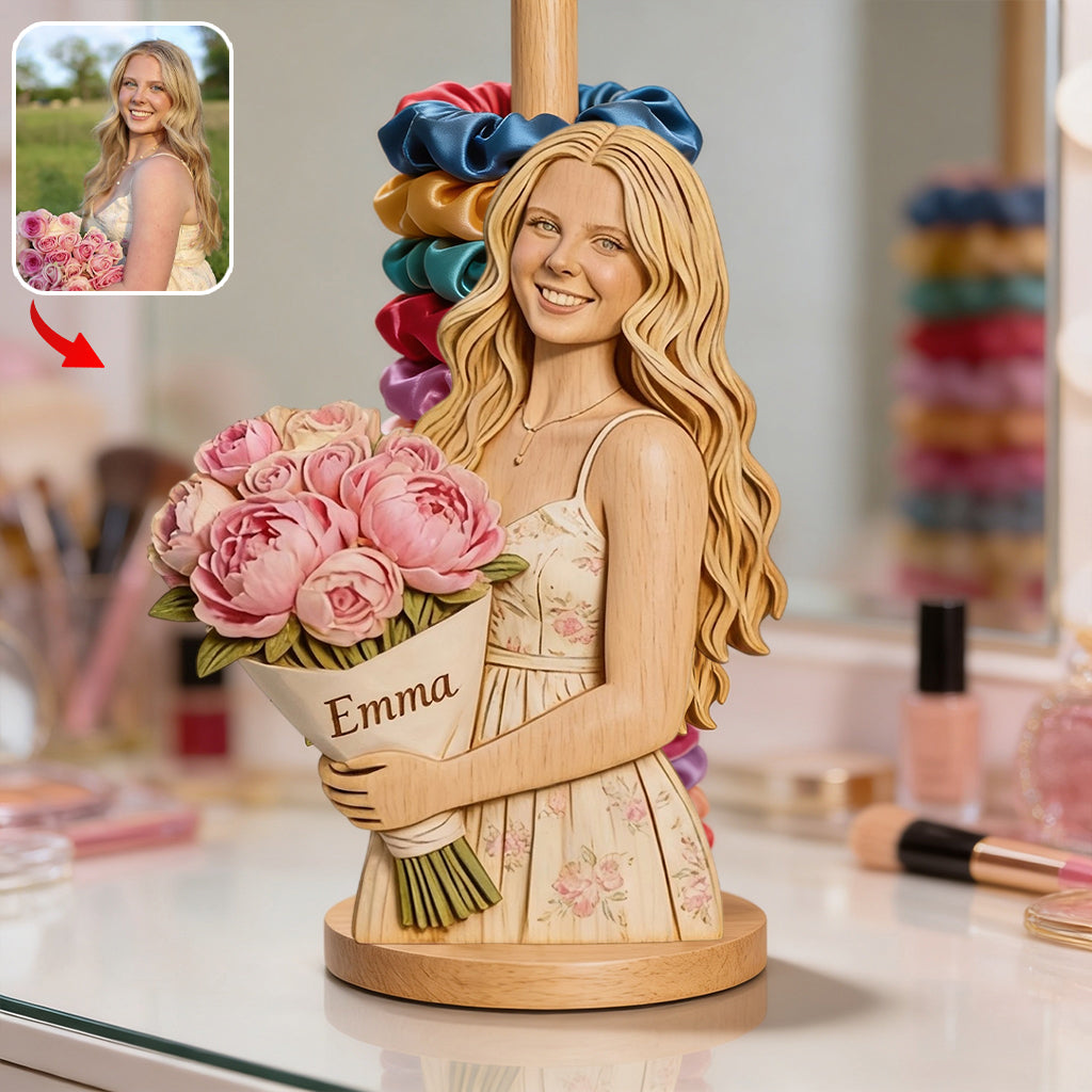 Custom Any Photo, Any Flower - Personalized Self Love Paper Towel Stand