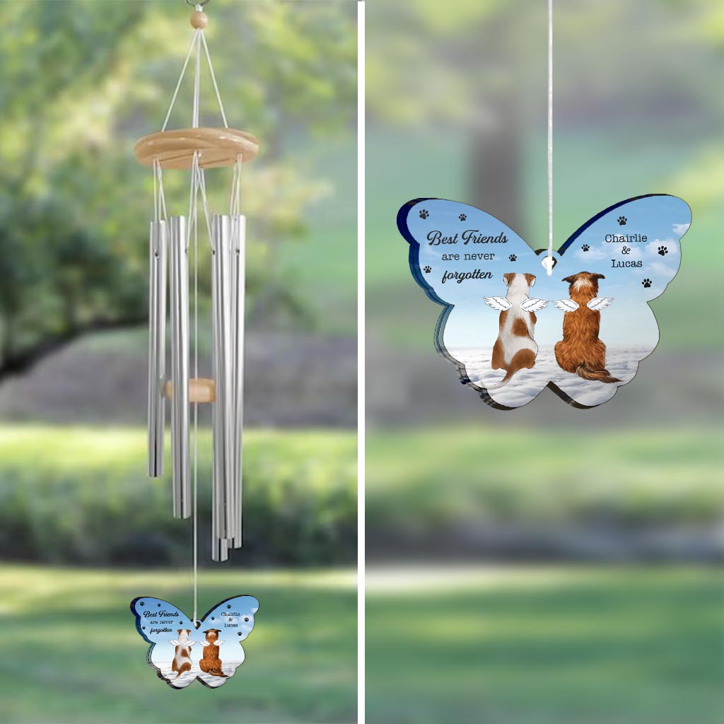 Best Friends Are Never Forgotten - Personalized Dog Wind Chime