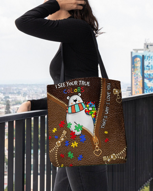 Autism Awareness : I See Your True Colors Season - Tote Bag 0921