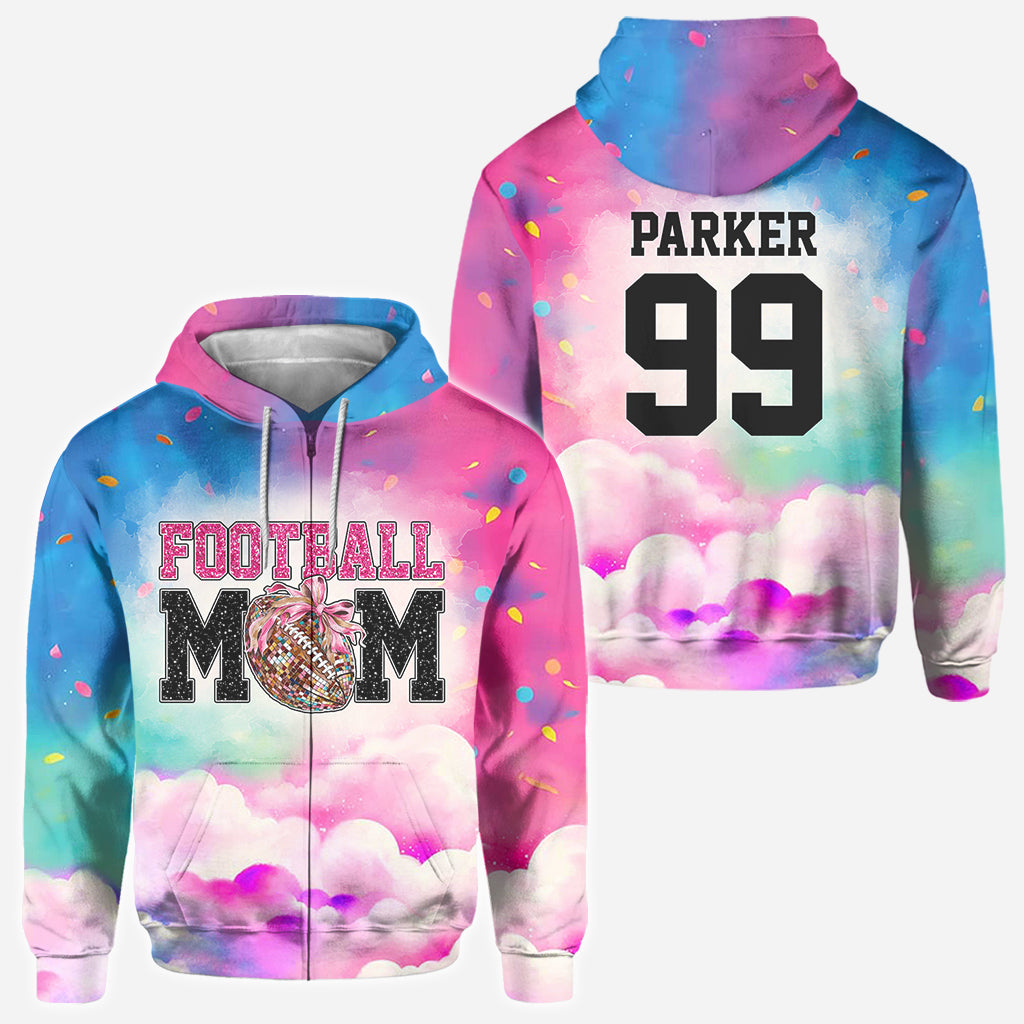 Football Mom - Personalized Football All Over Shirt