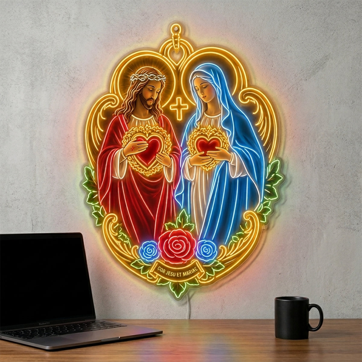Bless This Home - Personalized Christian Neon LED Light Sign