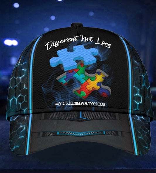 Autism Wareness Different Not Less - Autism Awareness Classic Cap 0921