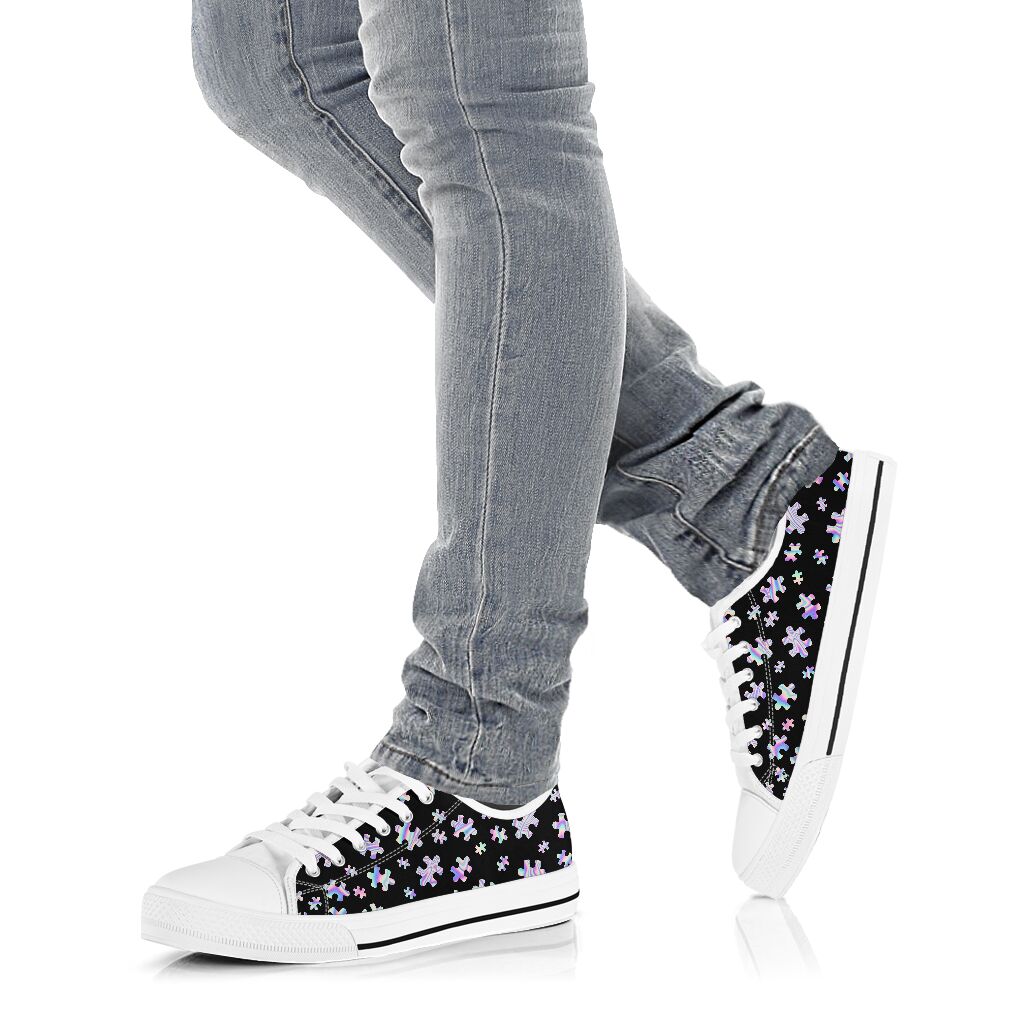 Autism Holographic Autism Awareness Low Top Shoes 0622