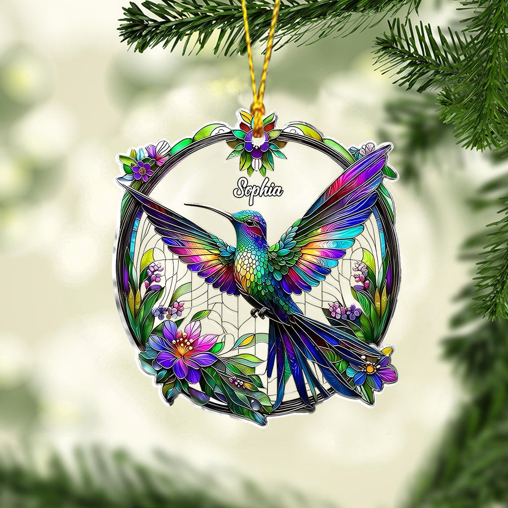 Beatiful Hummingbird - Personalized Hummingbird Ornament