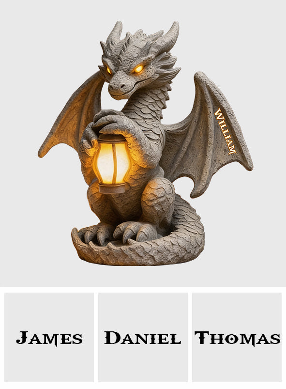 Guardian Dragon - Personalized Dragon Solar Acrylic Light