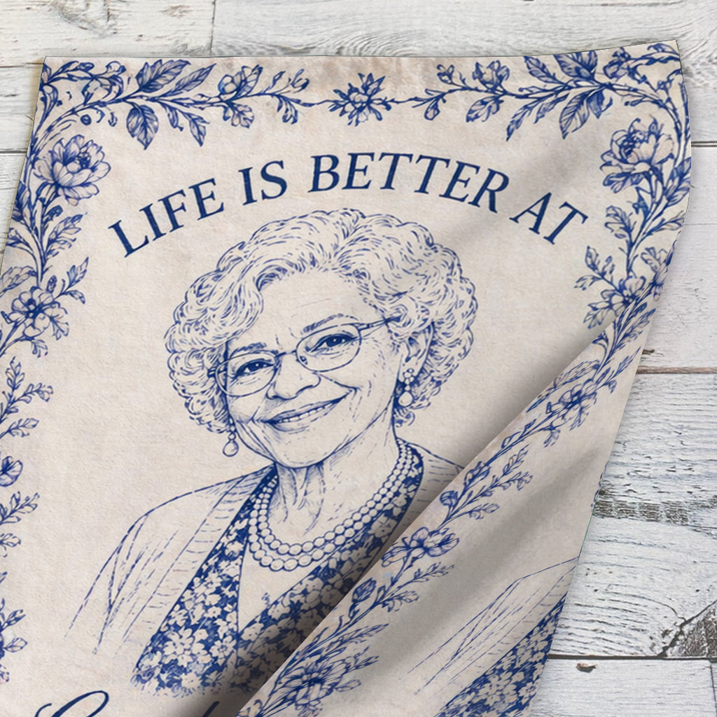 Life Is Better At Grandma House - Personalized Mother Garden Flag