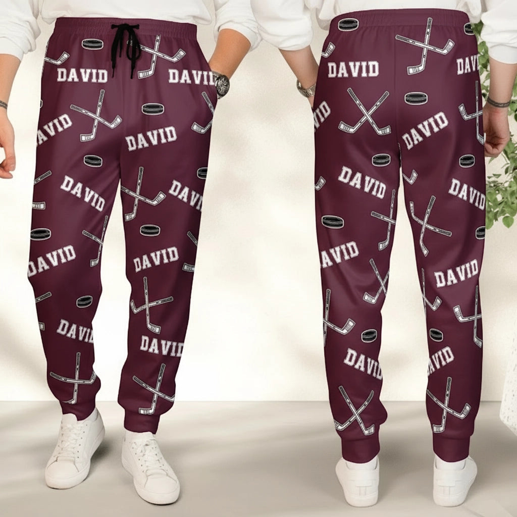 Ice Hockey Sweatpants – Comfortable Casual Wear, Perfect Gift for Sports Fans