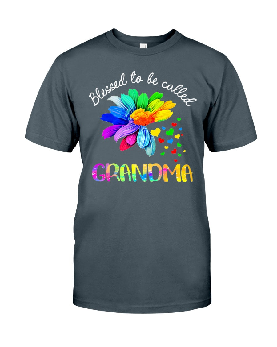 Blessed To Be Called Grandma - Autism Awareness T-shirt and Hoodie 0921
