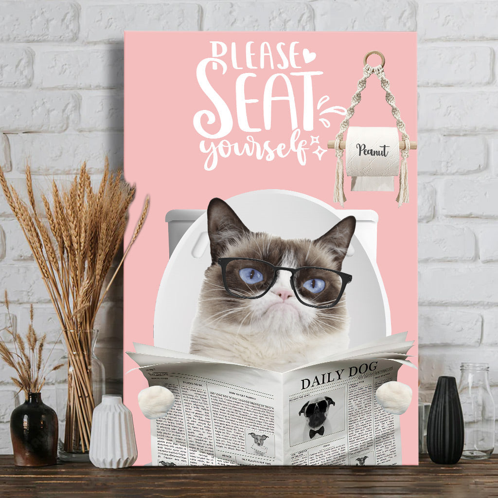 Hello Sweet Cheek - Personalized Dog Canvas And Poster