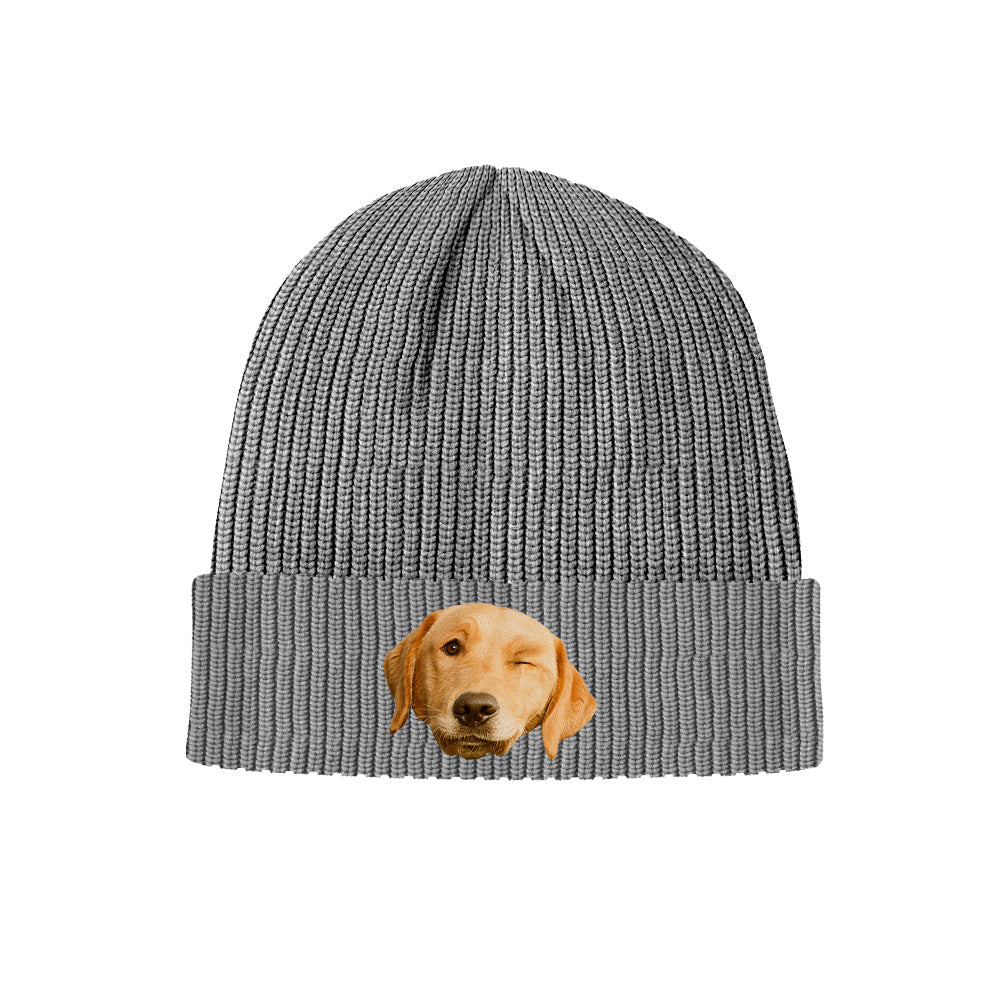Custom Face Knitted Hat - Personalized Hat
