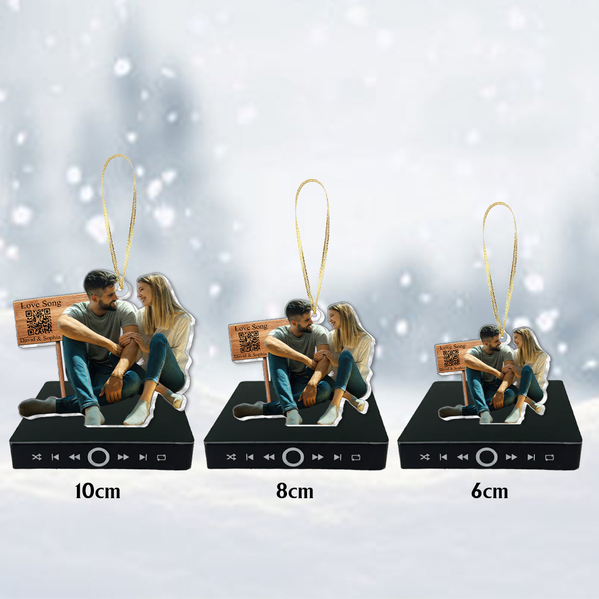 A Few Words for You - Personalized Couple Music Ornament