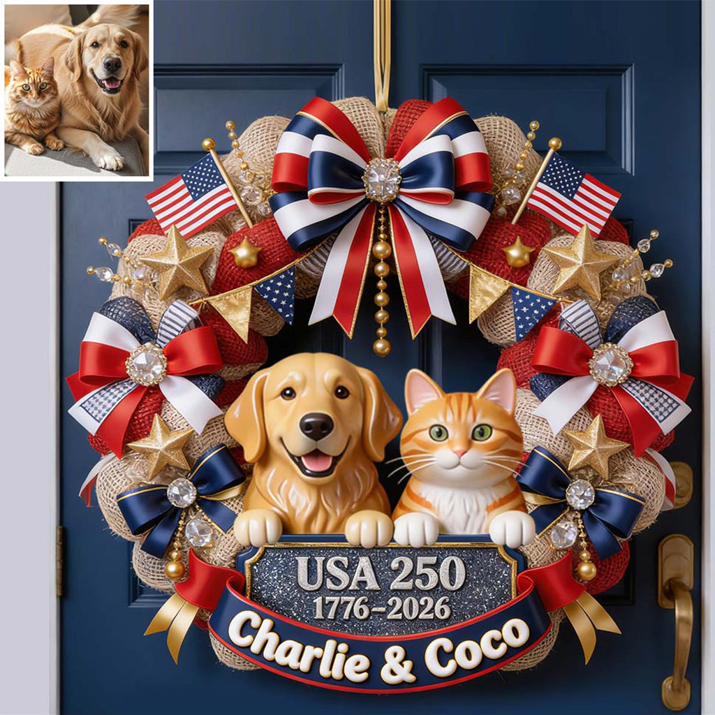 Any Photo Cute Pet 250 Years - Personalized Dog Custom Shaped Wood Sign