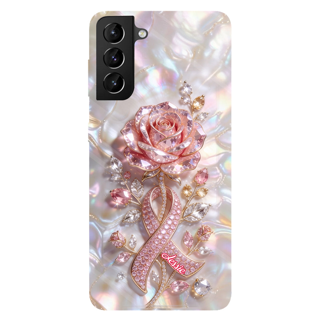 Faith Hope Love - Personalized Breast Cancer Awareness Full Print Phone Case