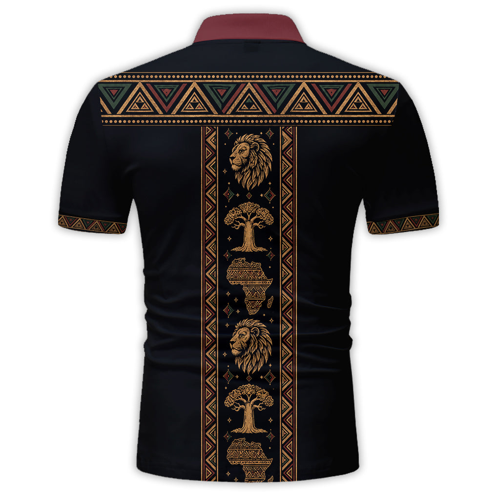 Black Dad Pride - Personalized Father Polo Shirt