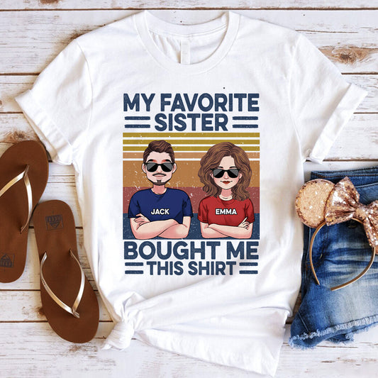 Favorite Sister - Personalized Sibling T-shirt & Hoodie