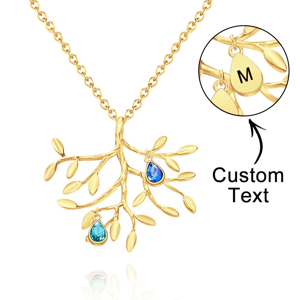 Our Family - Personalized Family Tree Necklace With Birthstone