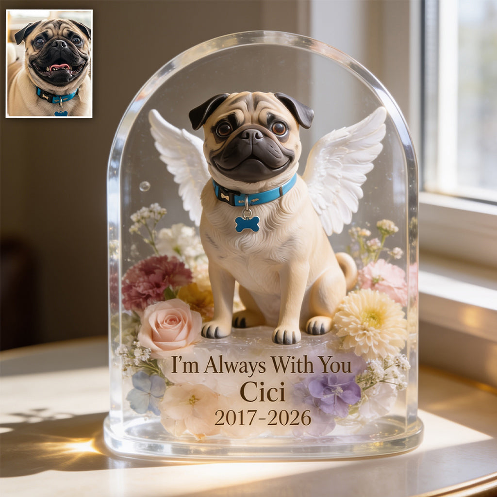 In Loving Memory - Personalized Dog Custom Shaped Acrylic Plaque