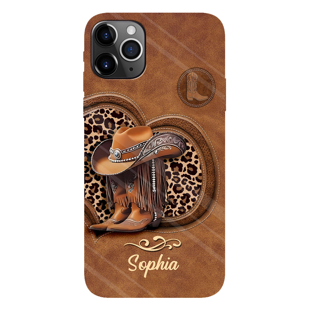Cowgirl Boots - Personalized Cowgirl Full Print Phone Case