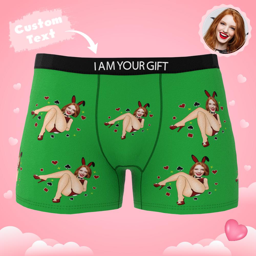 Custom Wife Or Girlfriend Face Boxers AR View - Personalized Couple Men's boxer briefs