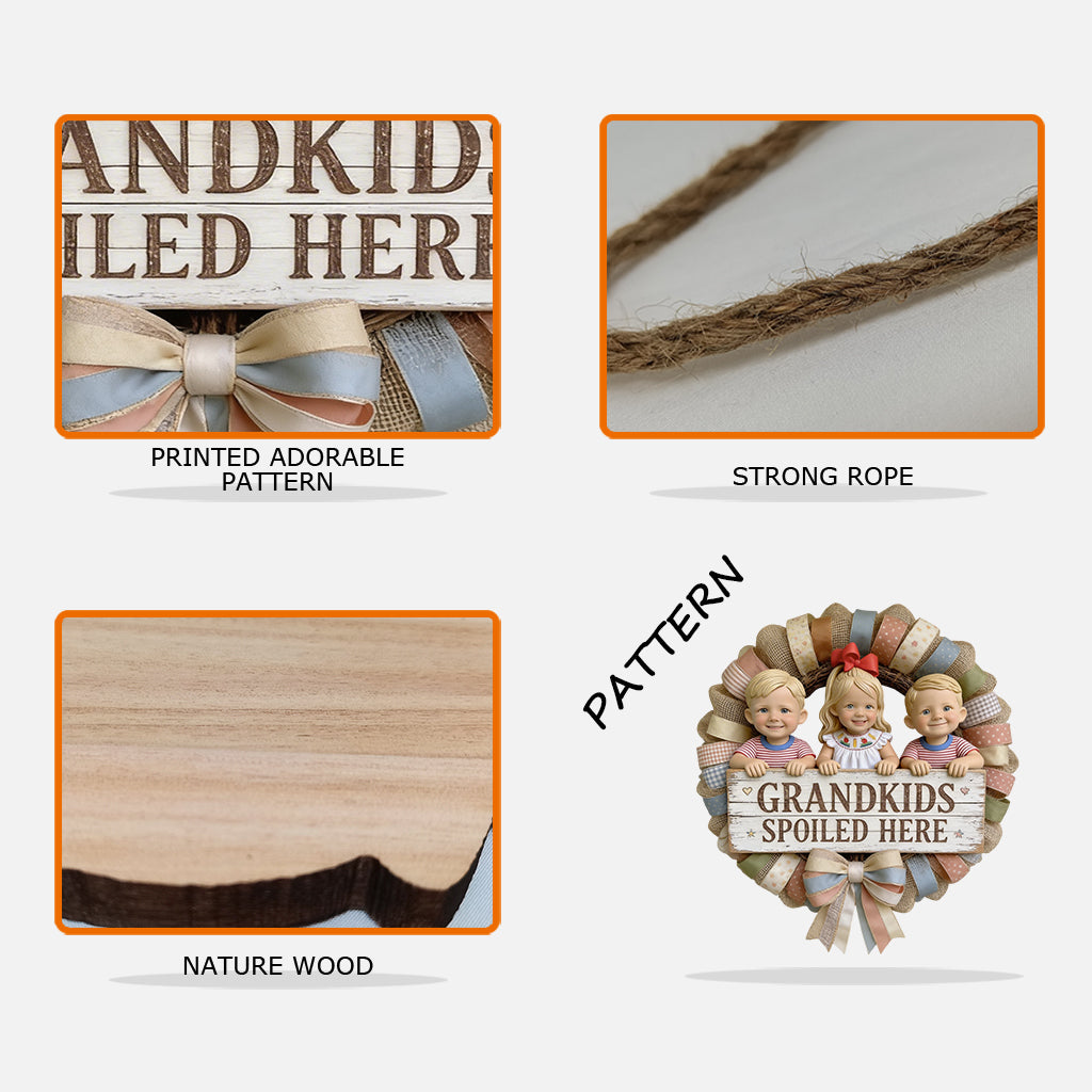 Custom Sign For Grandma/ Grandpa - Personalized Grandma Custom Shaped Wood Sign