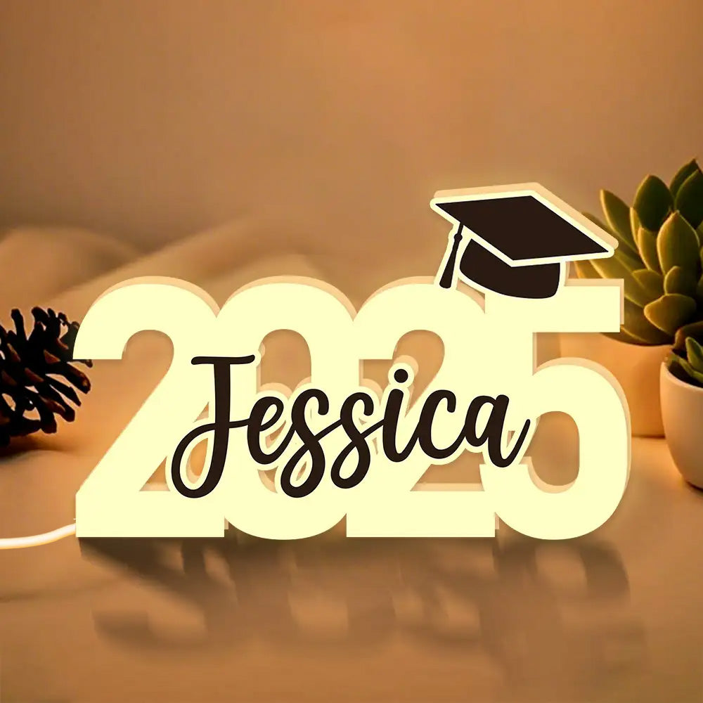 Personalized Acrylic Light Box for Graduation, Creative Graduation Keepsake Gift for Students & Children