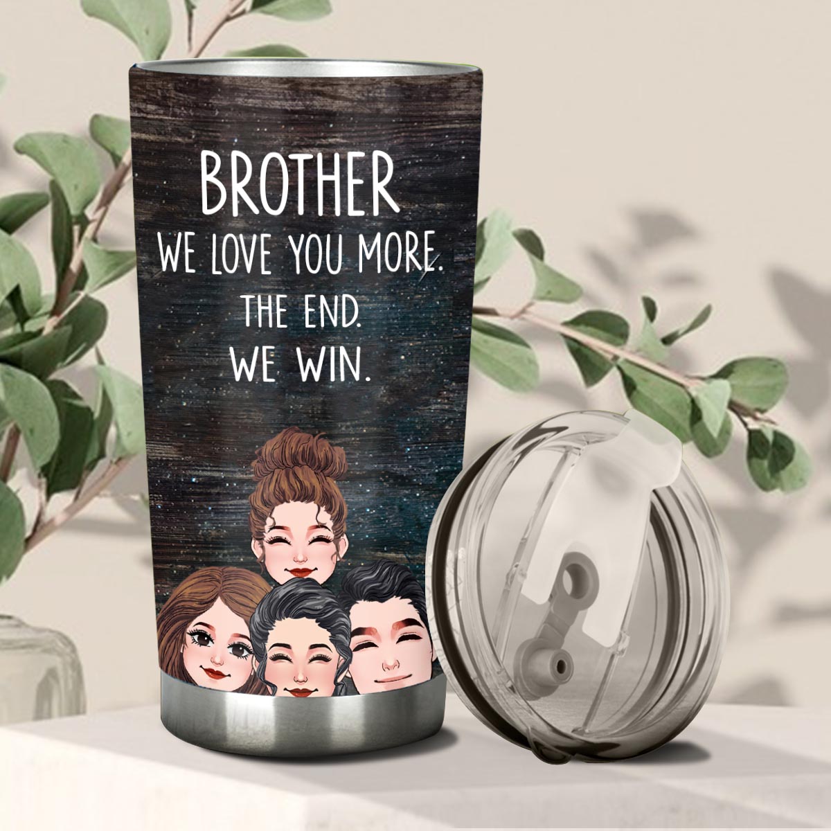 Dad I Love You More - Gift for dad, grandma, grandpa, mom, uncle, aunt - Personalized Tumbler