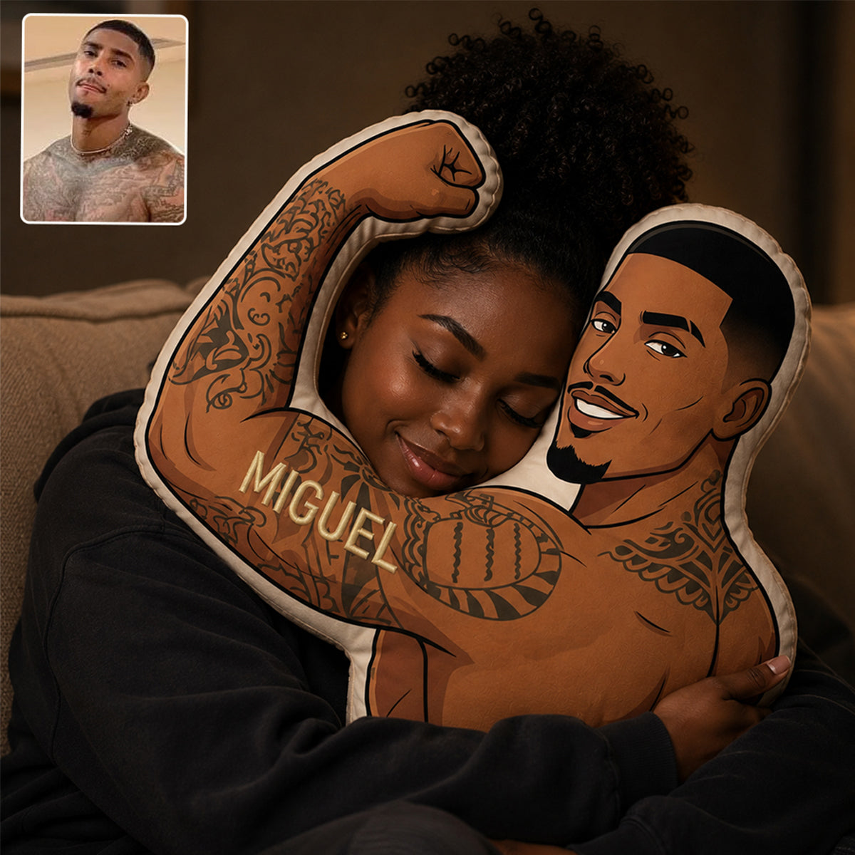 Funny Gift For Couple - Personalized Spicy Couple Premium Faux Fur Pillow