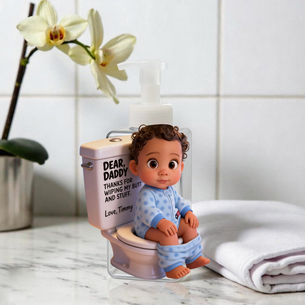 Cute And Funny Gift For Parents, Funny Father's Day Gift - Personalized Father Pump Dispenser