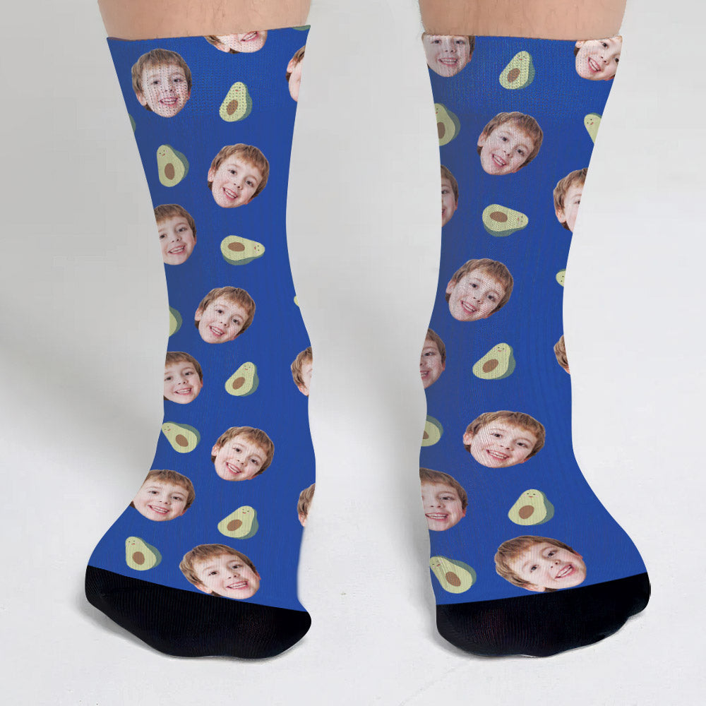 Funny Icon Pattern - Personalized grandson Socks
