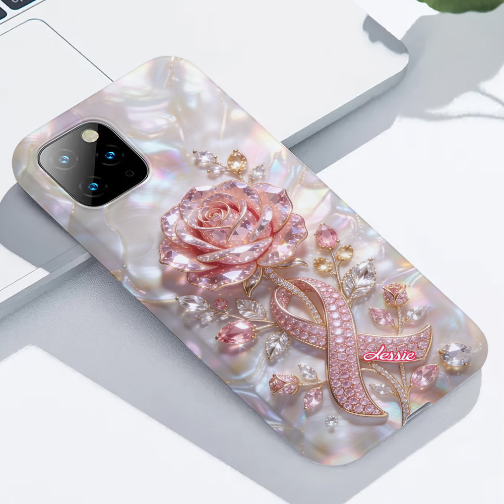 Faith Hope Love - Personalized Breast Cancer Awareness Full Print Phone Case