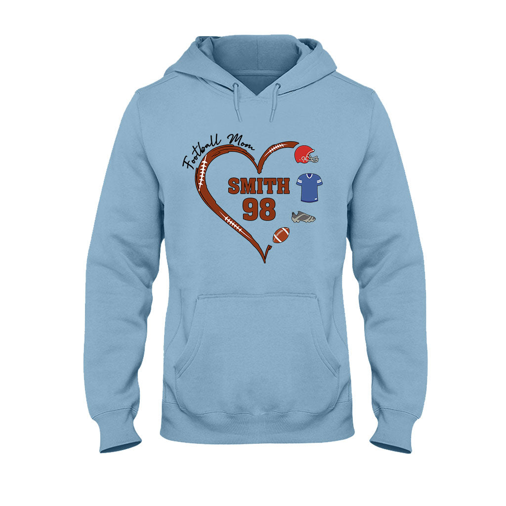 Football Mom - Personalized Football T-shirt And Hoodie