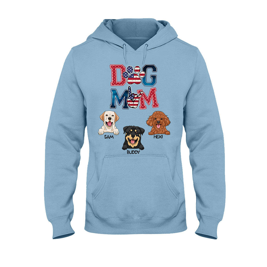 American Dog Mom - Personalized Dog T-shirt & Hoodie