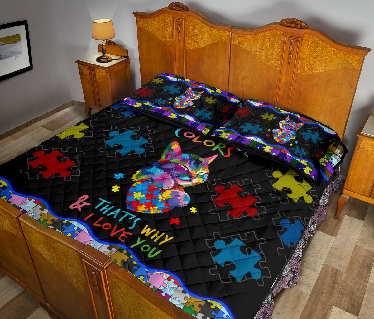 I See Your True Colors Autism Awareness Quilt Set 0622