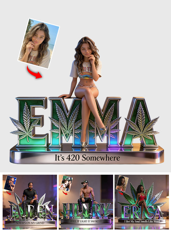 Custom Any Photo - Personalized Weed Custom Shaped Acrylic Plaque