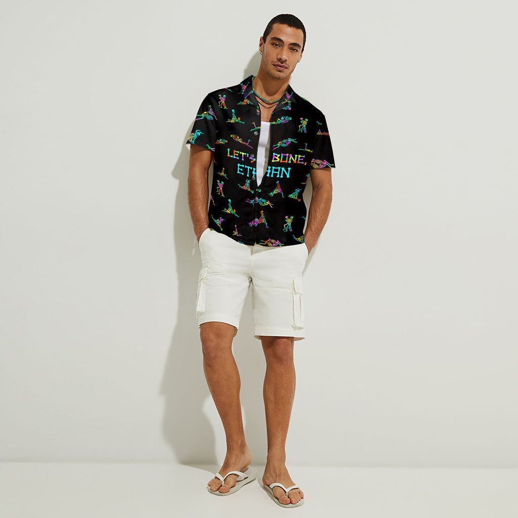Let's Bone - Personalized Skull Hawaiian Shirt