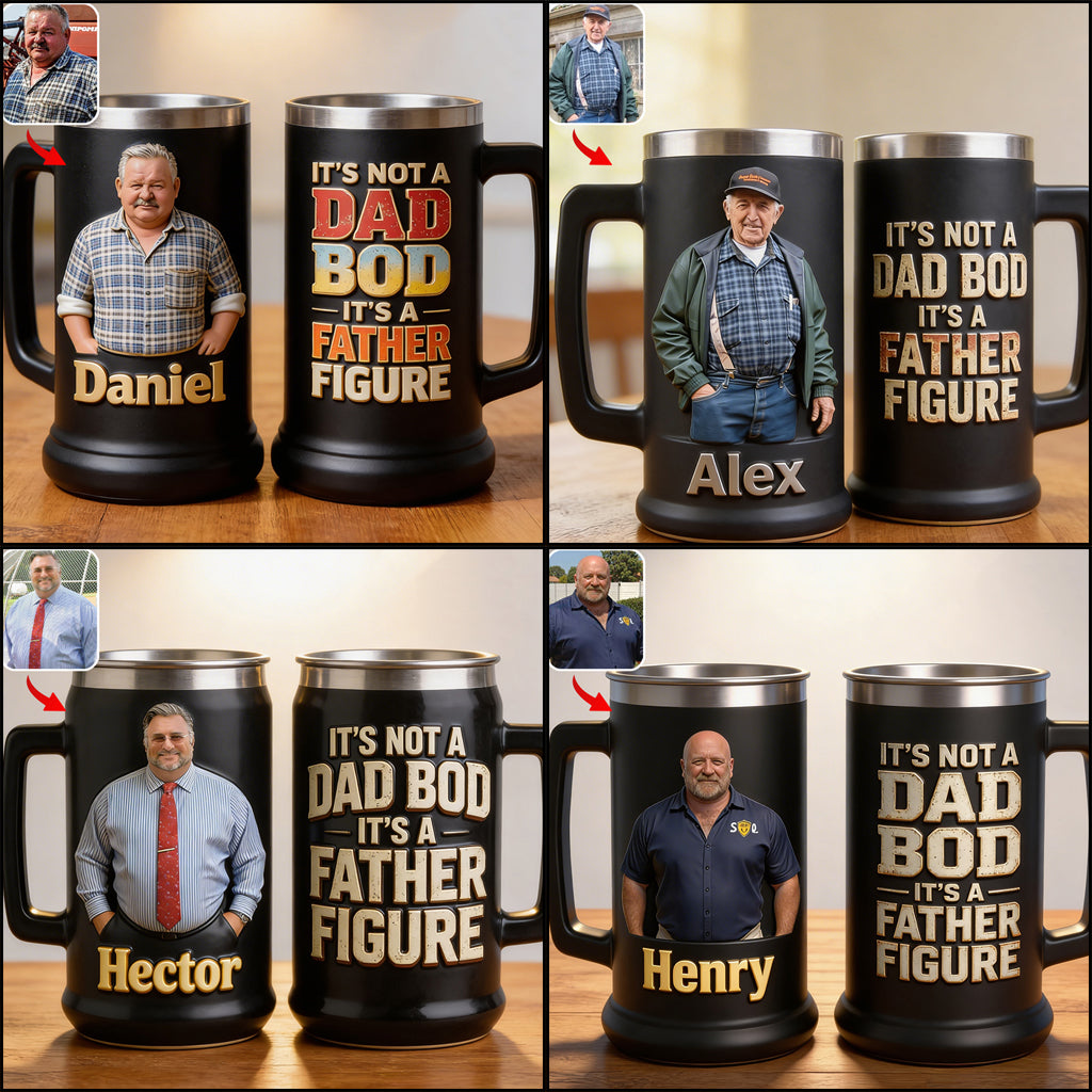 Dad Bod - Personalized Father Beer Stein