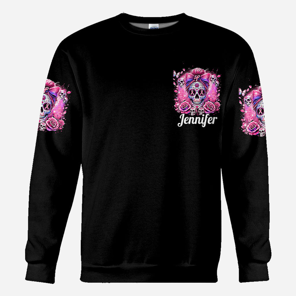 In October We Wear Pink - Personalized Breast Cancer Awareness All Over Shirt