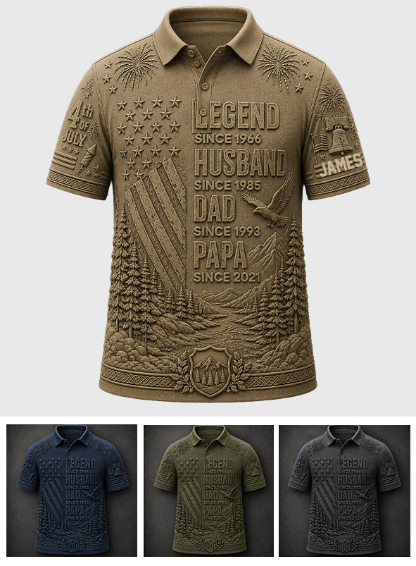 Legend - Personalized Father Polo Shirt