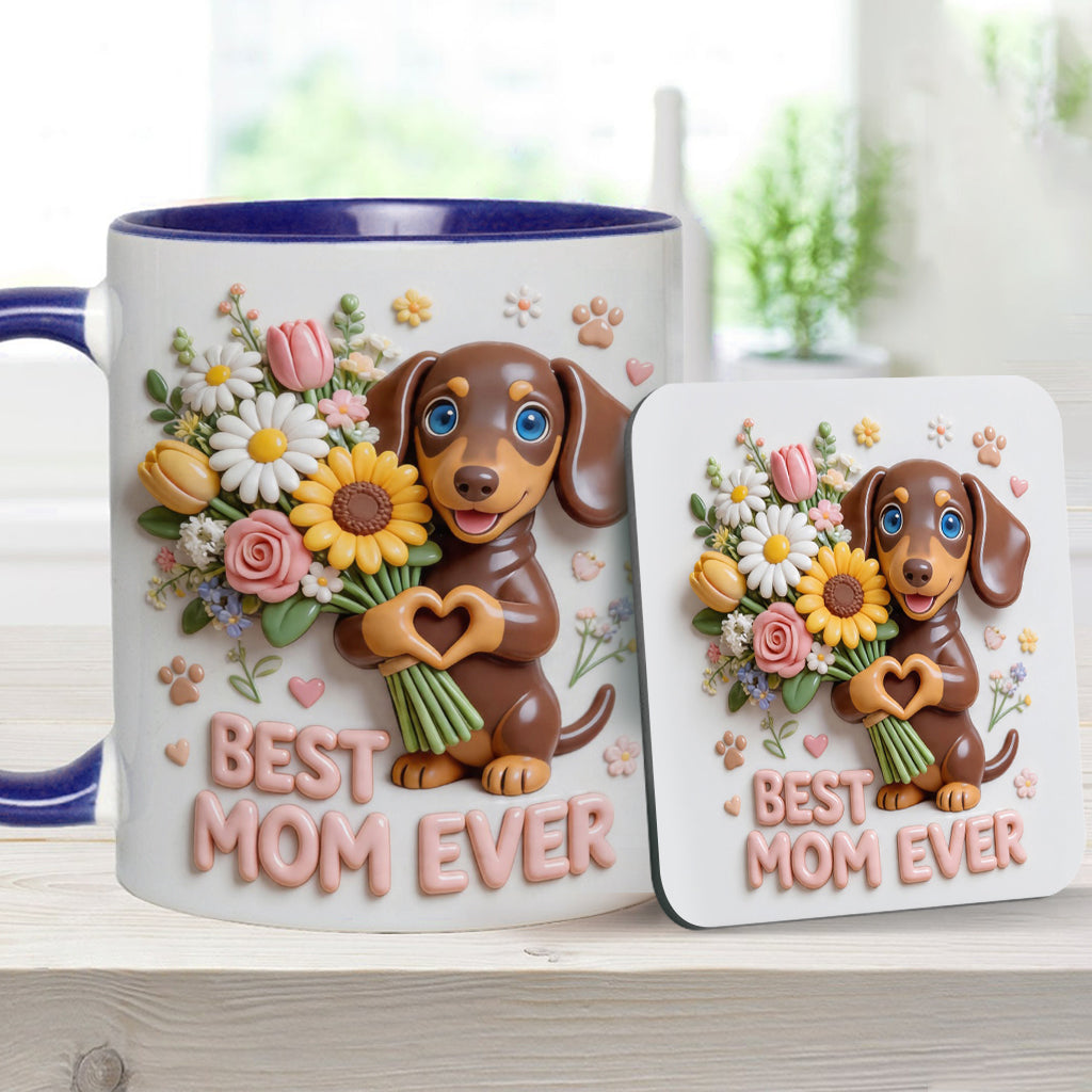 Custom Any Photo - Personalized Dog Accent Mug & Coaster