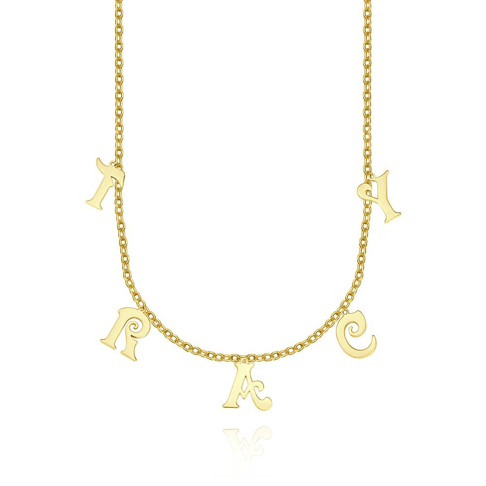 Letter Initials - Personalized Initials Necklace
