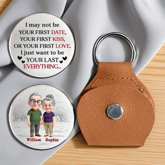 Pocket Hug Personalized Love Token With 'Your Last Everything' Message, Heartwarming Keepsake, Unique Gift for Couple